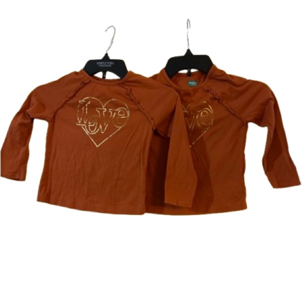 Garanimals Rust Long Sleeve Tee with Heart Design